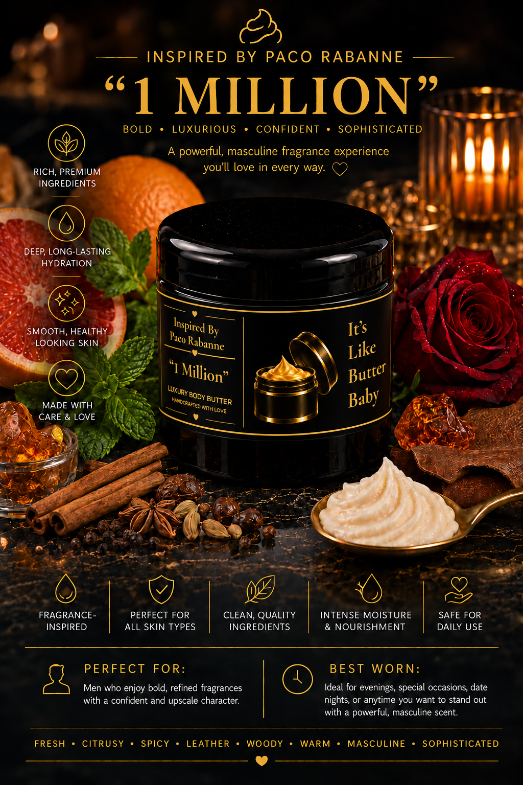 Inspired By Paco Rabanne – 1 Million
