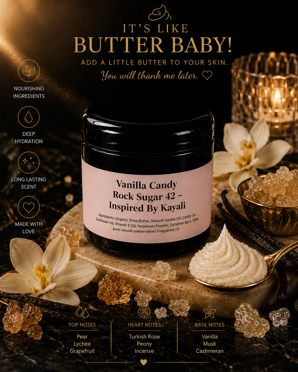 Inspired By Kayali - Vanilla Candy Rock Sugar 42